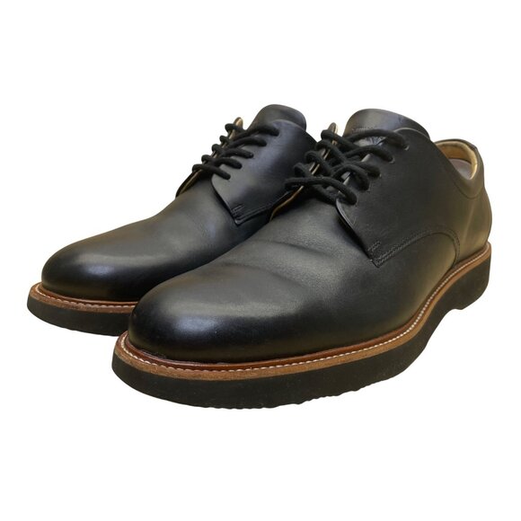 Samuel Hubbard Men’s Black Leather Lace Up Founders Dress Shoes Size 9.5 M - Picture 3 of 9